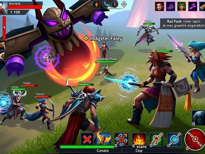 Rift Vanquisher multiplayer raid battle with multiple players fighting a boss